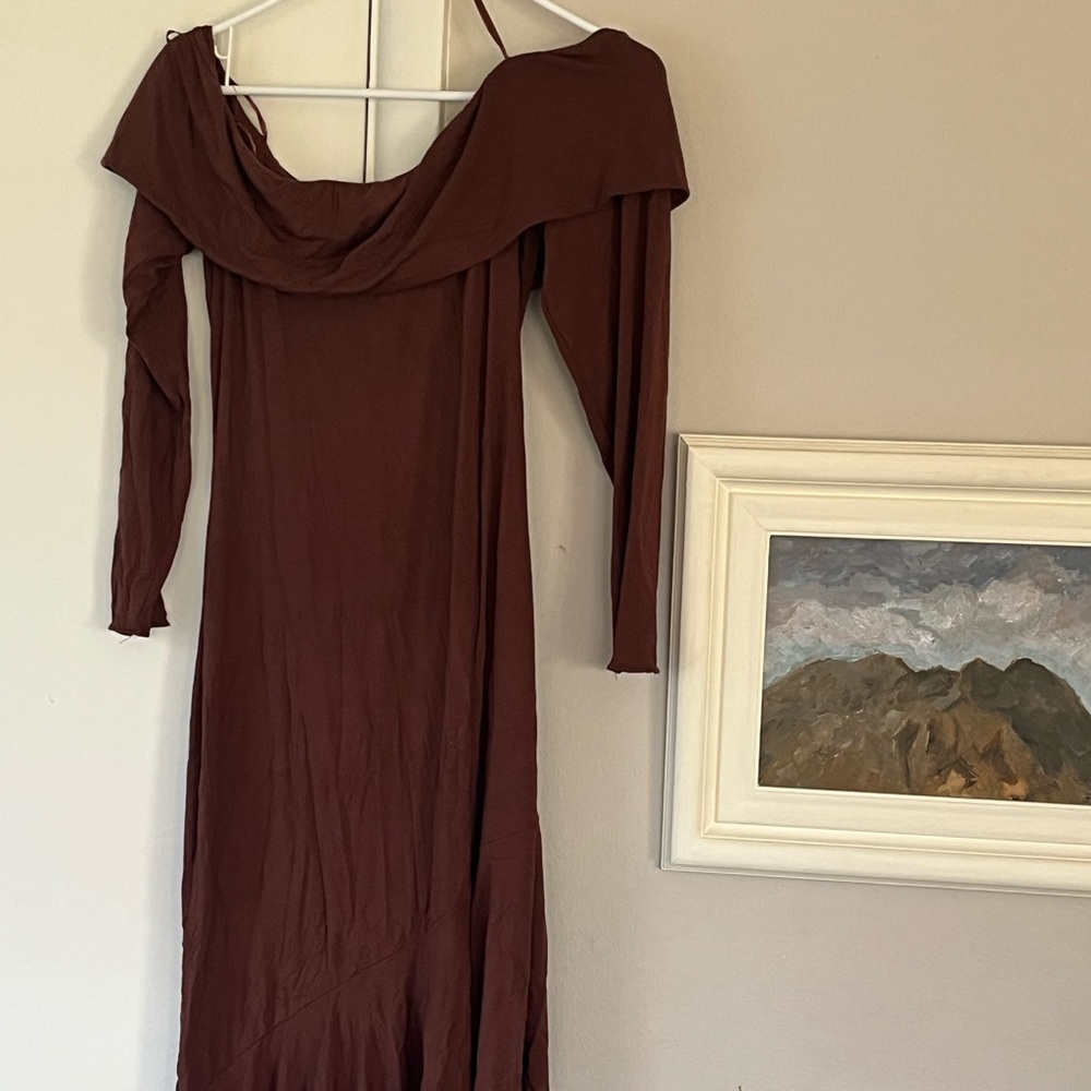 19 Cooper Chocolate Brown Dress L